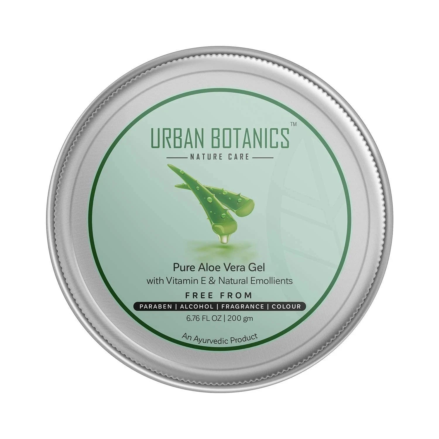UrbanBotanics Pure Aloe Vera Skin/Hair & Face Gel With Vitamin E Natural 200gm