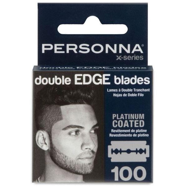 100 Personna X-series Stainless Steel Double Edge Barber Razor Blades Israel