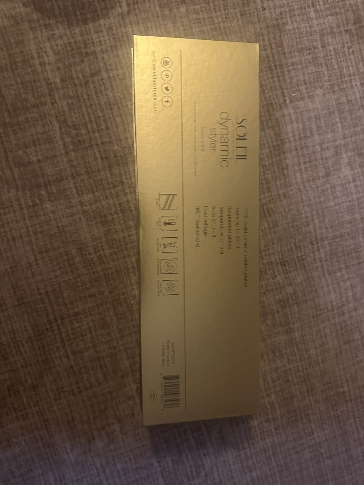 Soleil Flat Iron IR+ Rose Gold New