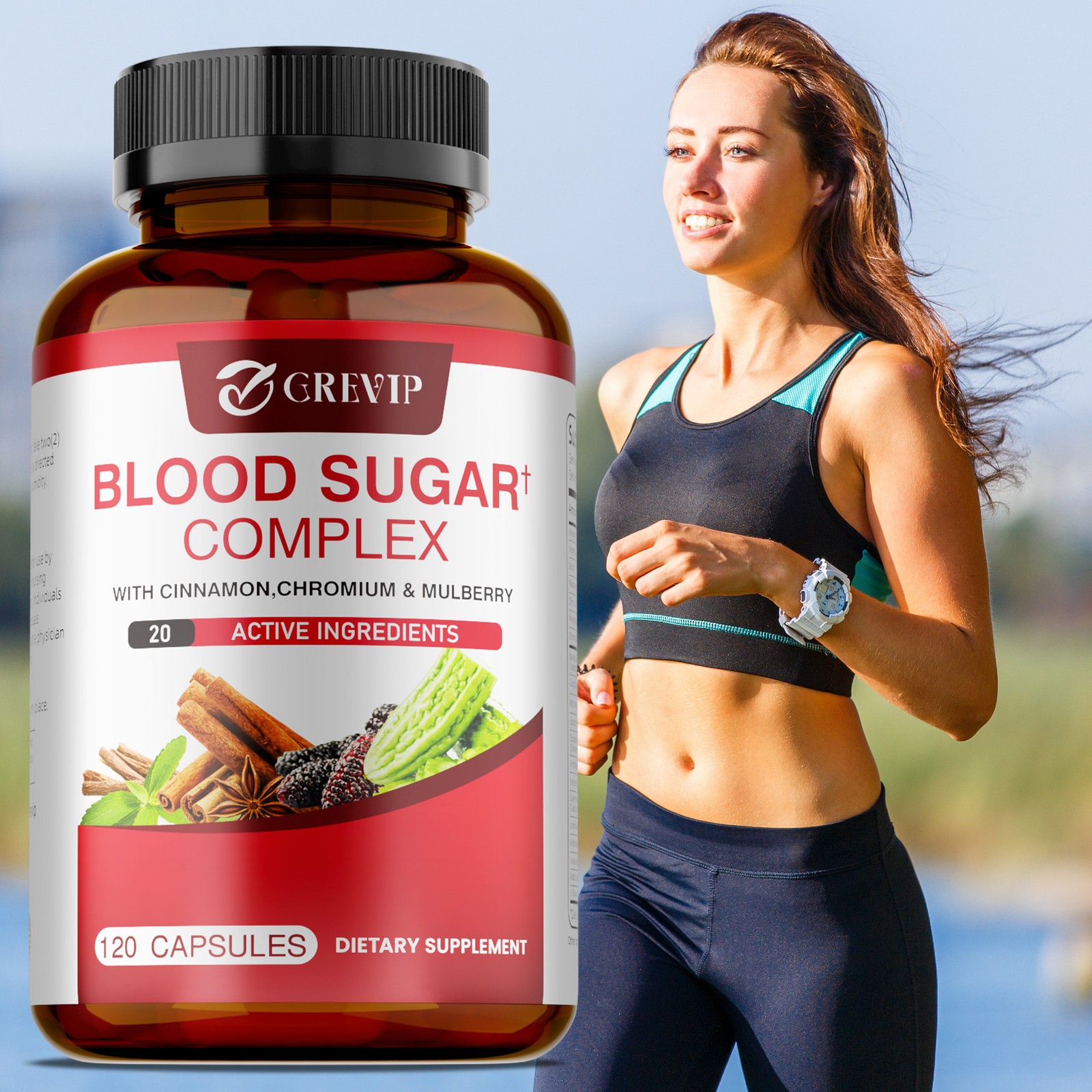 Blood Sugar Complex 240pcs – Promotes Heart and Cardiovascular Health,Metabolism