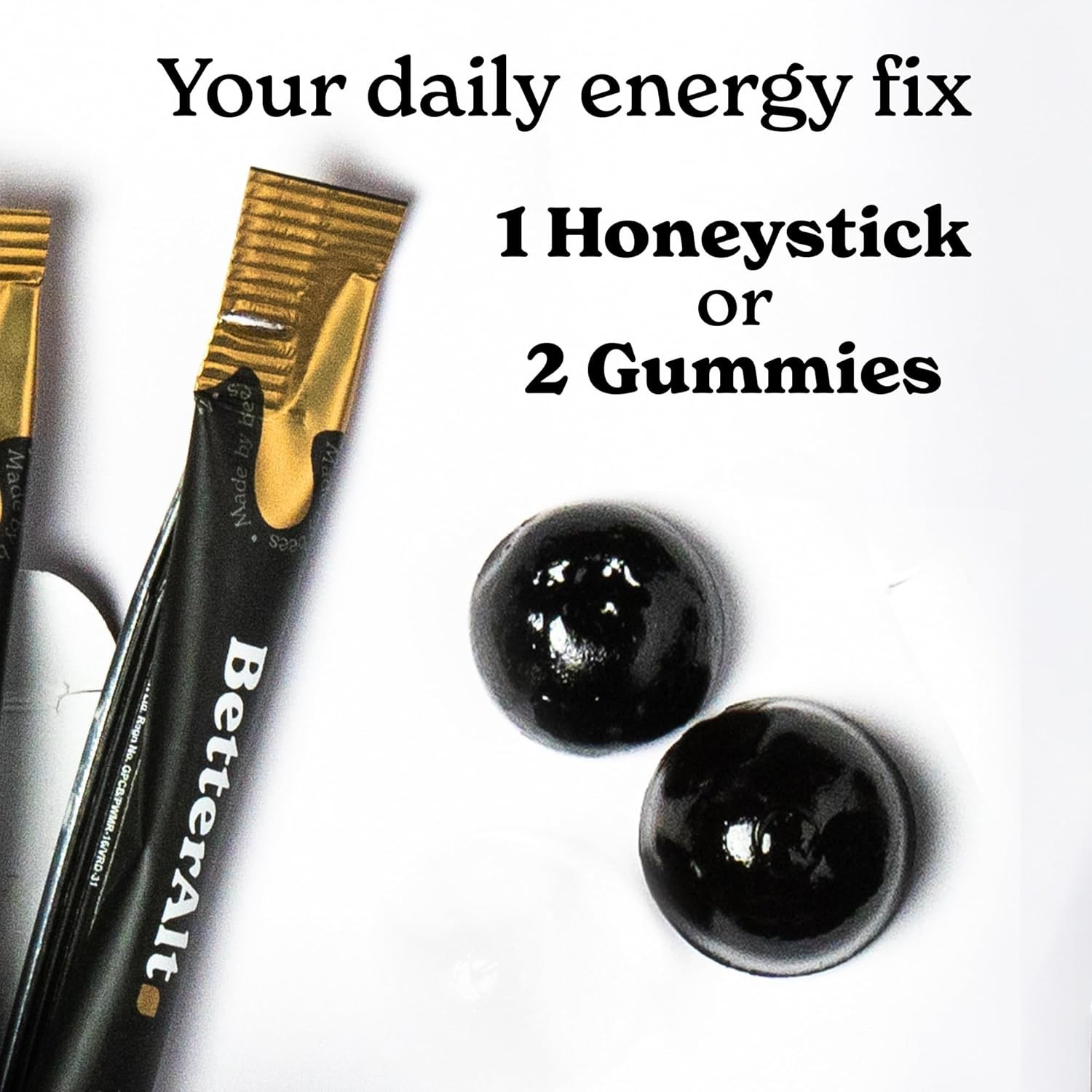BetterAlt Ultimate Power Up Combo |Shilajit 60 Gummies+ Shilajit Honey 30 Sticks