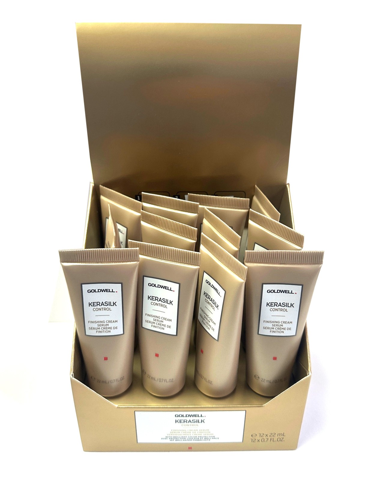 GOLDWELL – KERASILK CONTROL FINISHING CREAM SERUM 0.7 FL OZ. (Pack of 12) NEW