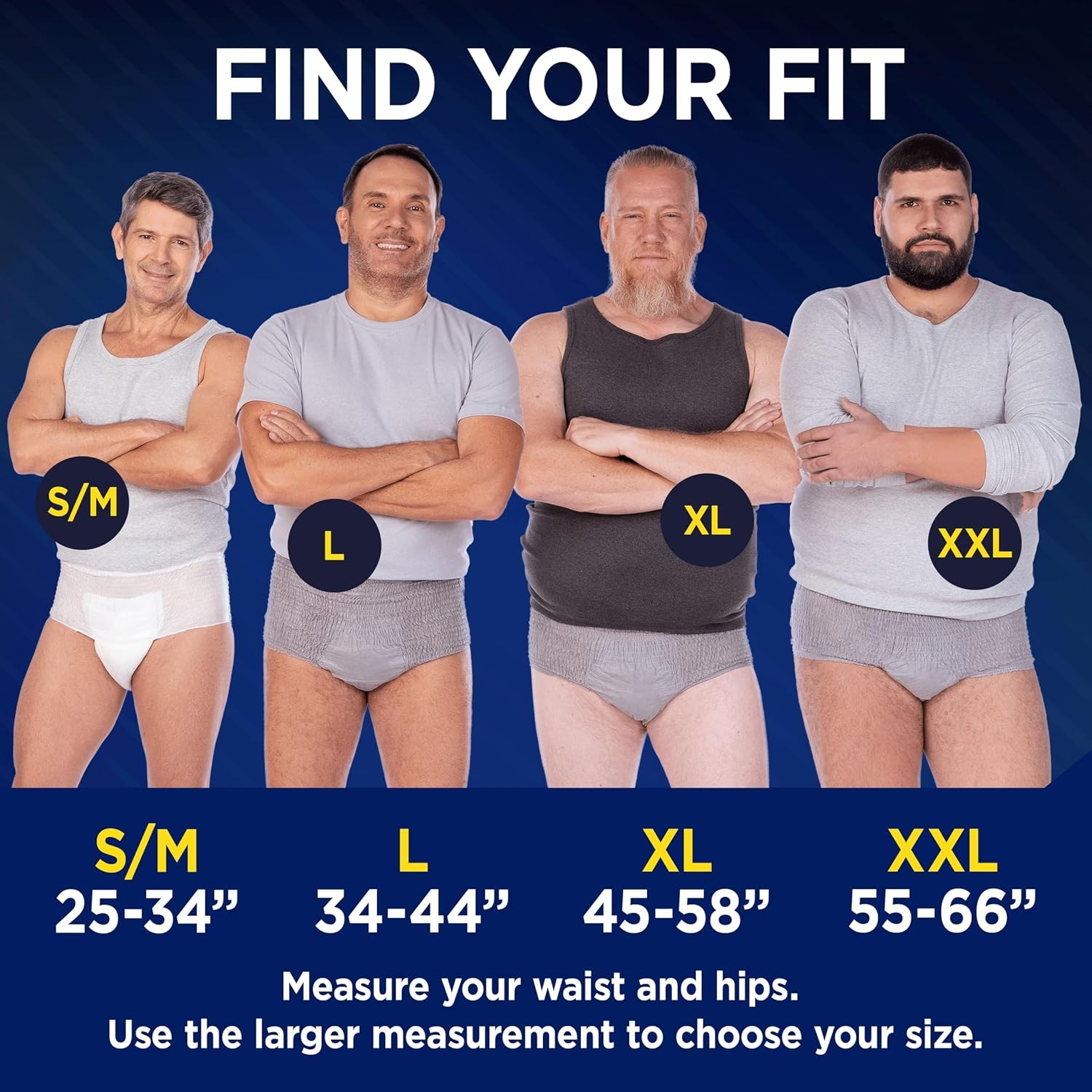 Men’s Protective Underwear Maximum Absorbency Adult Diapers for Men’s