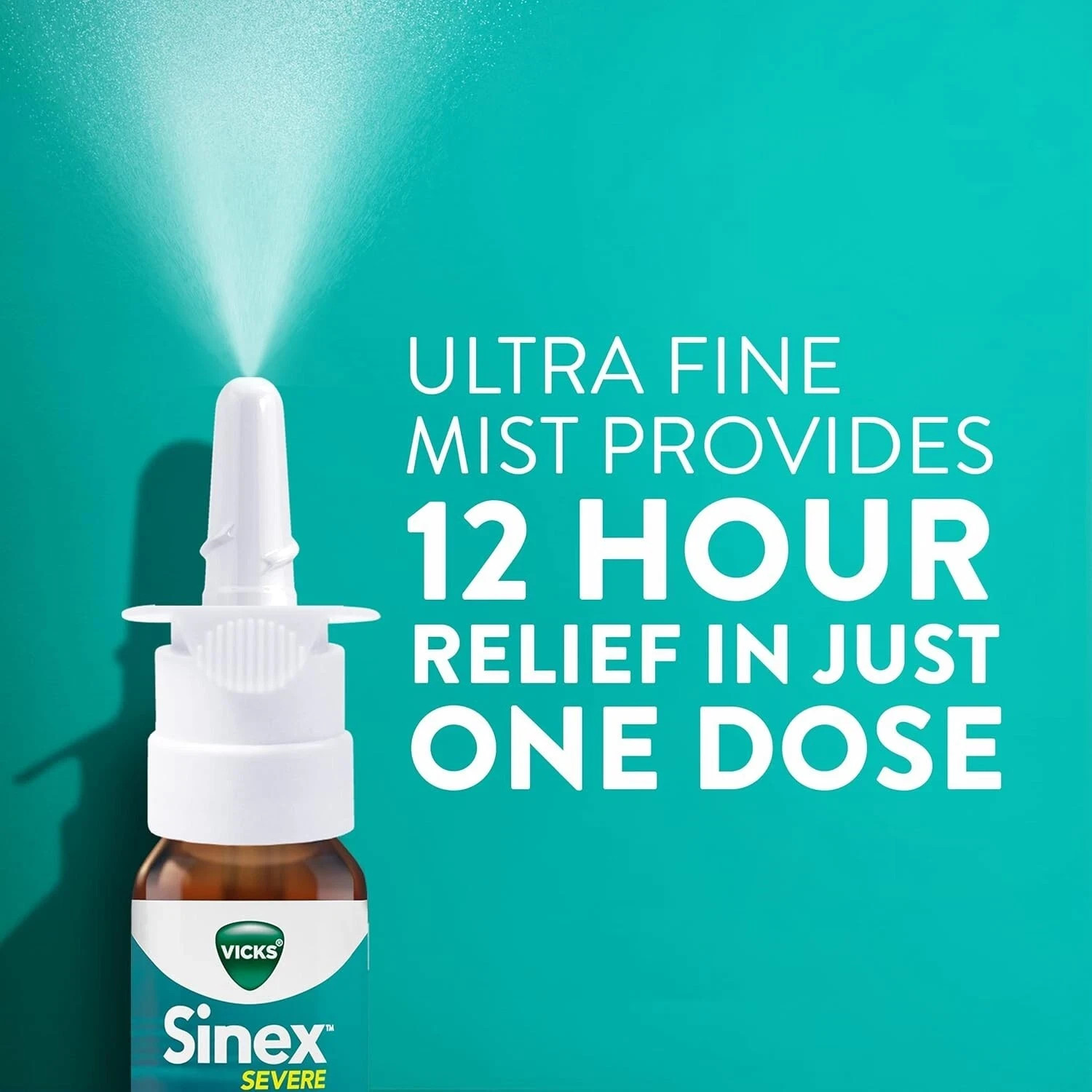 Vicks Sinex SEVERE Nasal Spray, Original Ultra Fine Mist, 2-Pack, 0.5 FL OZ