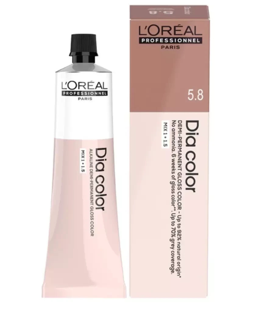 LOREAL DIA COLOR ALKALINE DEMI PERMANENT GLOSS COLOR 2 OZ HAIR COLOR -NEW