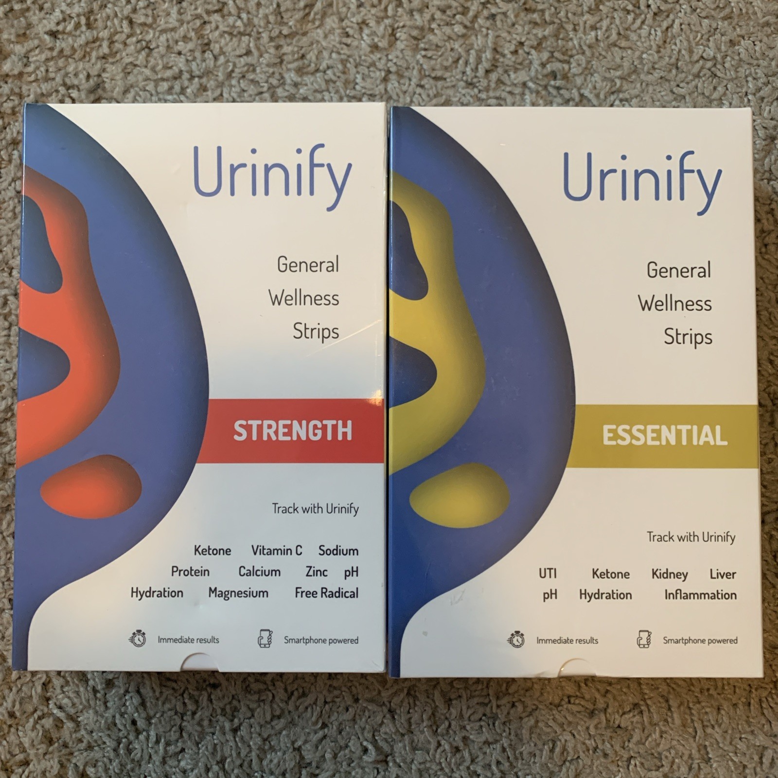 Urinify Essential & Strength Kit General Wellness Strips Urinary Tract 6+6 Strip
