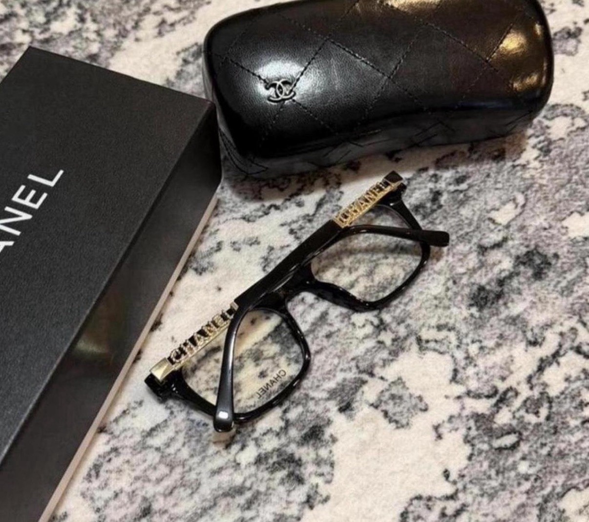 CHANEL 2865 Women’s Black Plastic Full Rim Eyeglasses 67-17-145 with Case