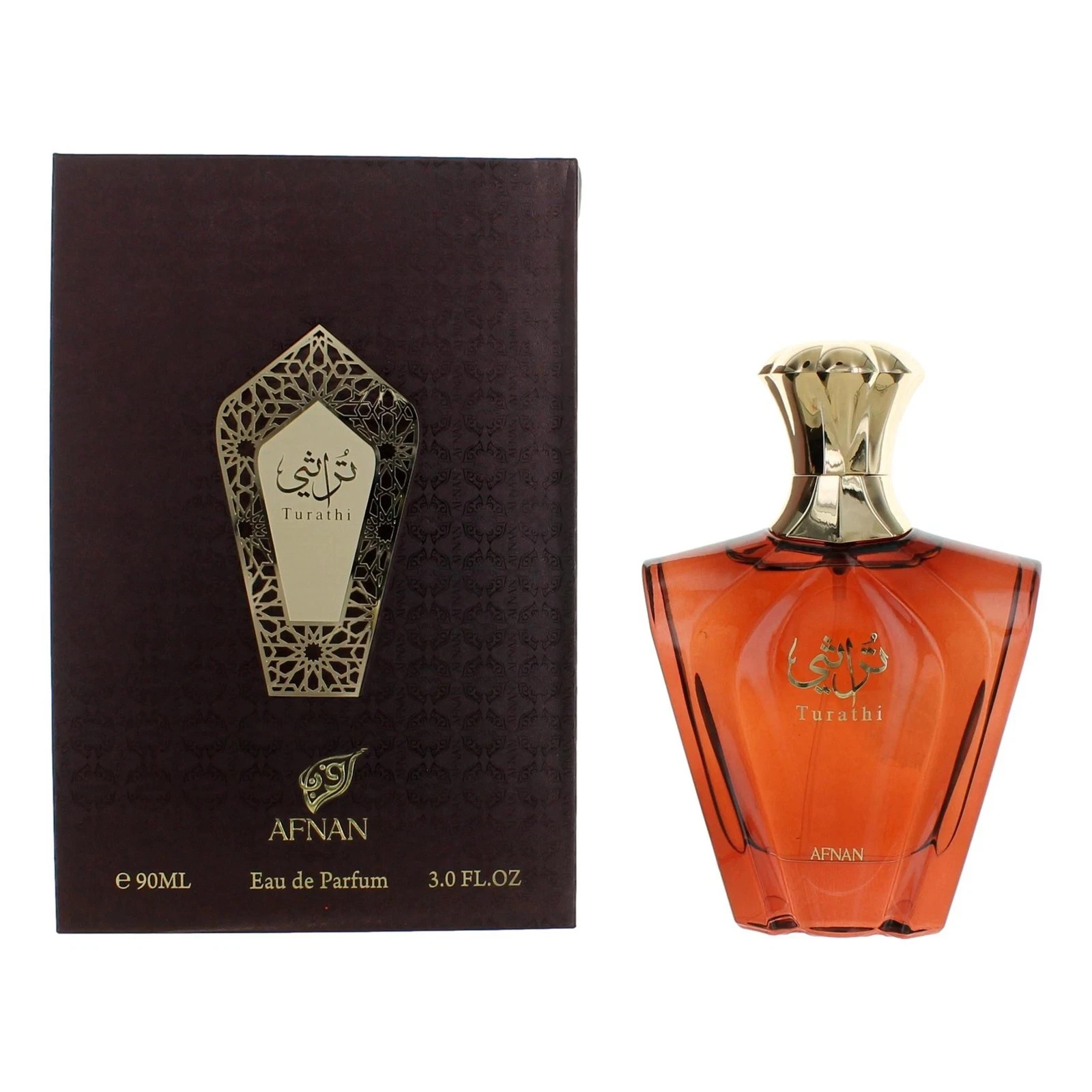 Turathi Brown by Afnan 3.0 oz EDP Cologne for Men New In Box