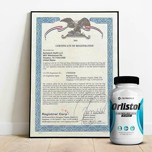 Nutratech Orlistol – Carb and Fat Blocker Weight Loss Aid and Diet Pill-60 Count