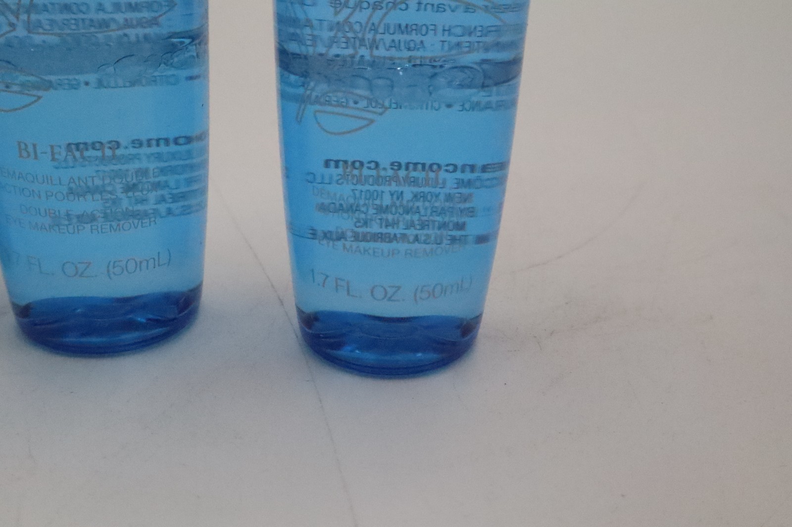 Lancome Bi-Facil Eye Makeup Remover 1.7oz Lot of 5 Travel Size Bottles