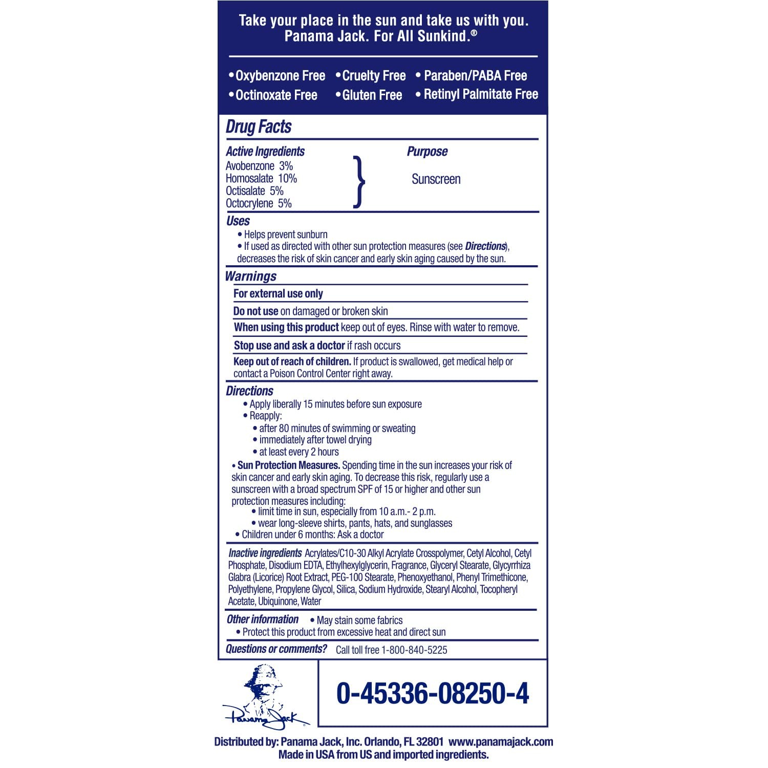 Panama Jack Sport – Spf 50 Broad Spectrum Uva/Uvb Protection