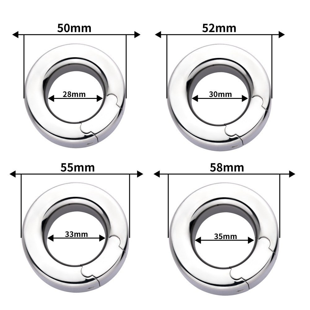Stainless Steel Penis Ball Stretcher Scrotum Ring Pendant Weight for Male Delay