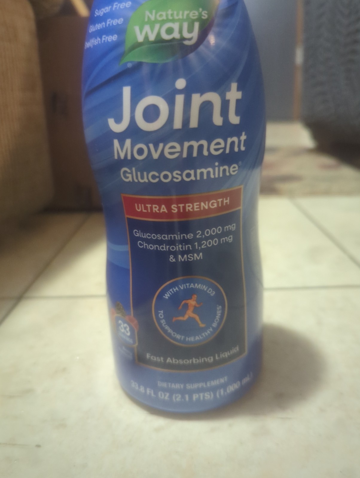Nature’s Way Joint Movement Glucosamine Liquid – 33.8oz ULTRA STRENGTH Brand New