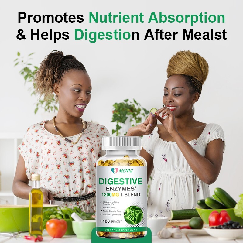 Digestive Enzymes Prebiotic & Probiotics Gas, Constipation & Bloating Relief 120