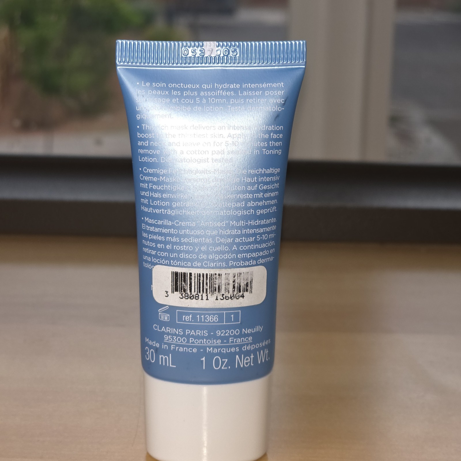 Clarins HydraQuench Cream Moisturizing Mask 30 mL Travel Size Hyaluronic Acid