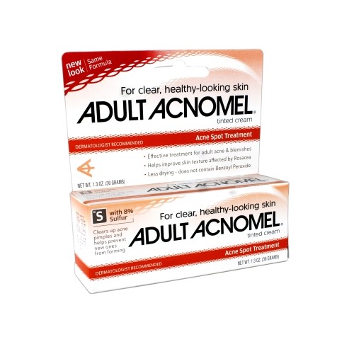 Adult Acnomel Tinted Cream Acne Medication 1.30 Oz 36 G