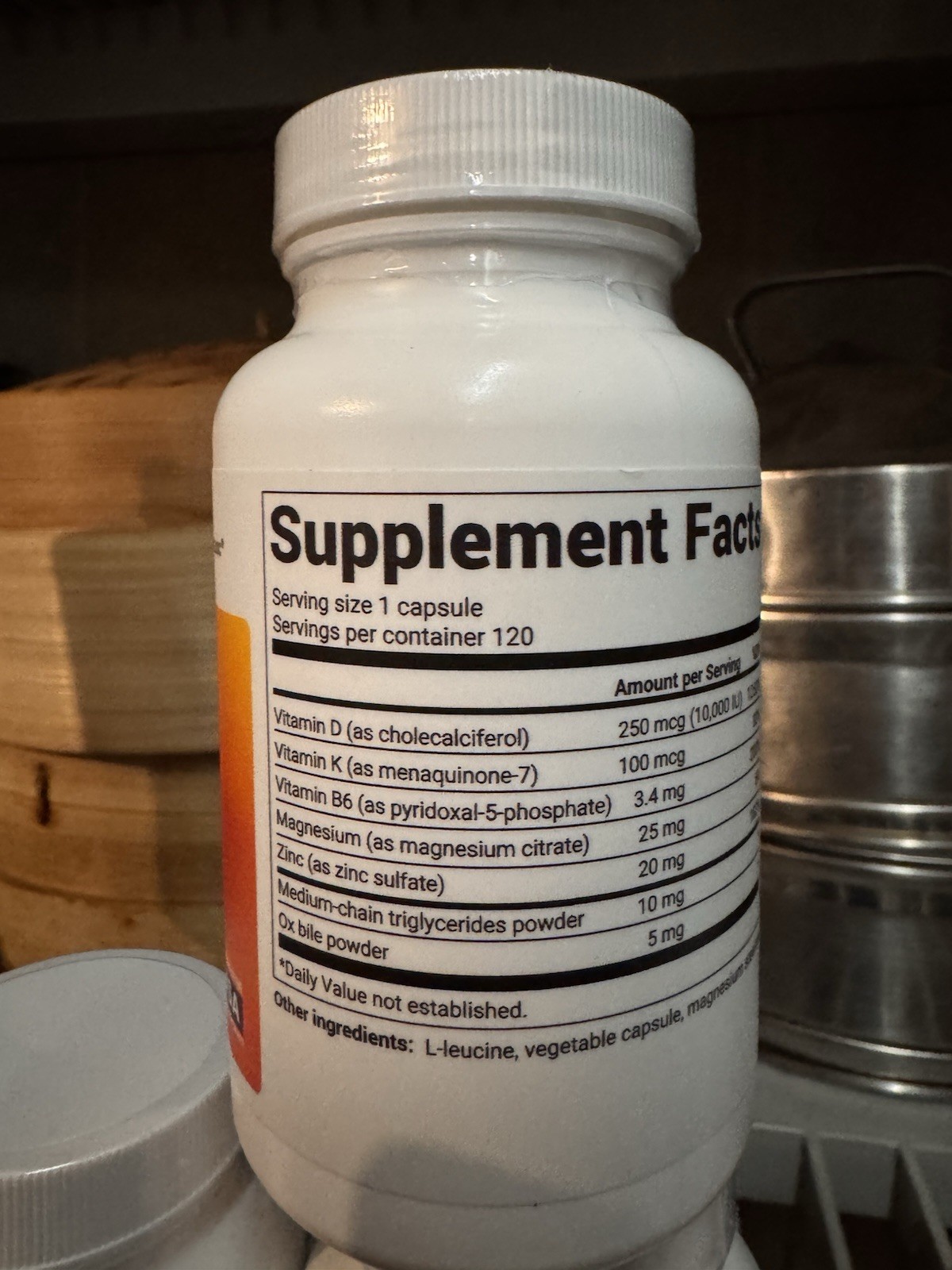 FOUR Dr. Berg’s Nutritionals 100mg Vitamin D3 & K2 Supplement – 120 Capsules