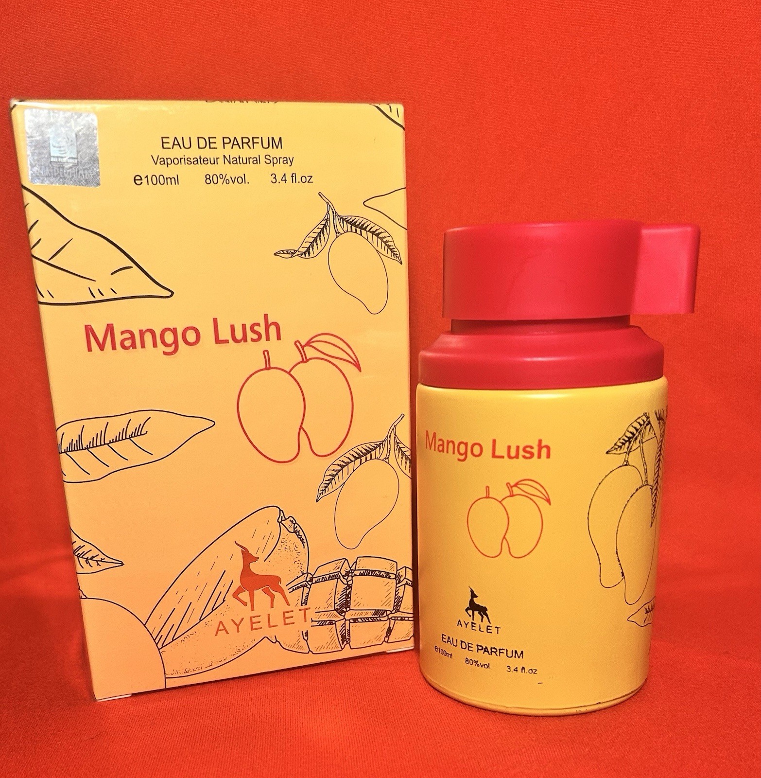 AYELET Mango Lush Eau de Parfum Spray 3.4 fl oz Tangerine Vanilla Orchid