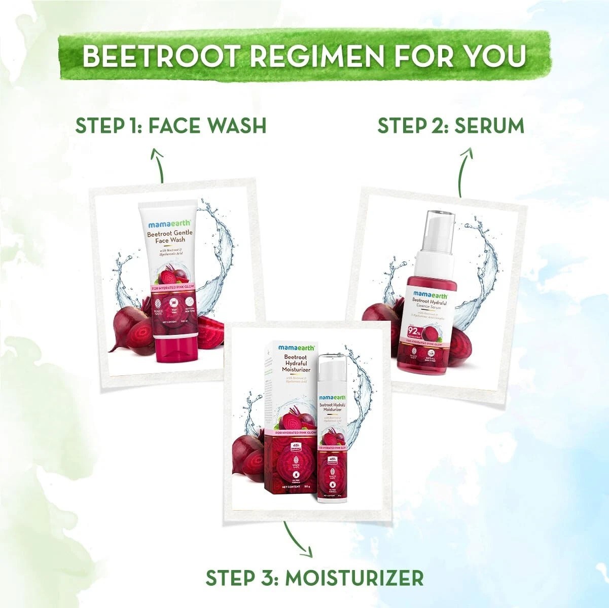 Mamaearth Beetroot Hydraful Essence Serum For Hydrated Pink Glow Beetroot 50 ml
