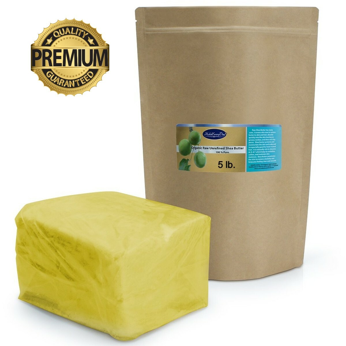 Raw African Shea Butter 5 LB YELLOW – Unrefined 100% Pure Natural Ghana Grade A