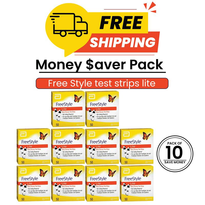 50 count free style lite test strips (10 x 50ct) EXP-04/2026