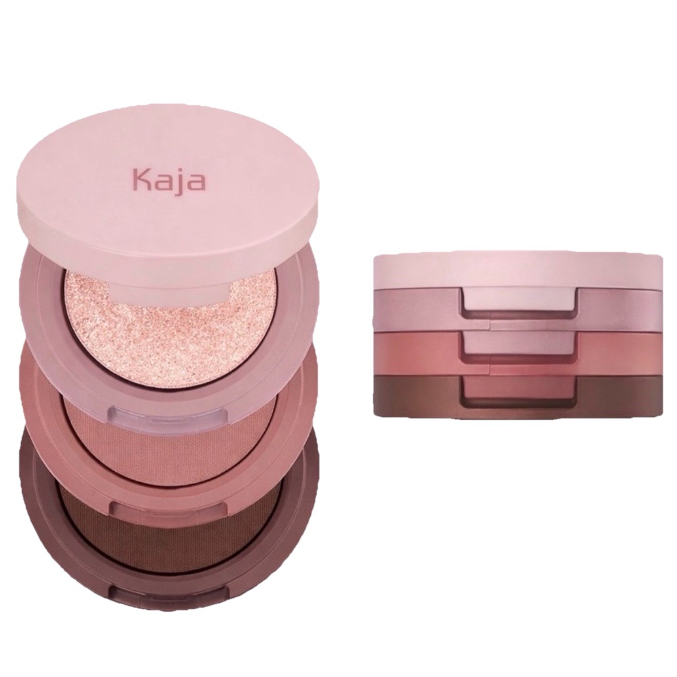 Kaja Beauty Bento Eyeshadow Trio Chocolate Dalhia Neutral Shimmer Eye Shadow NIB