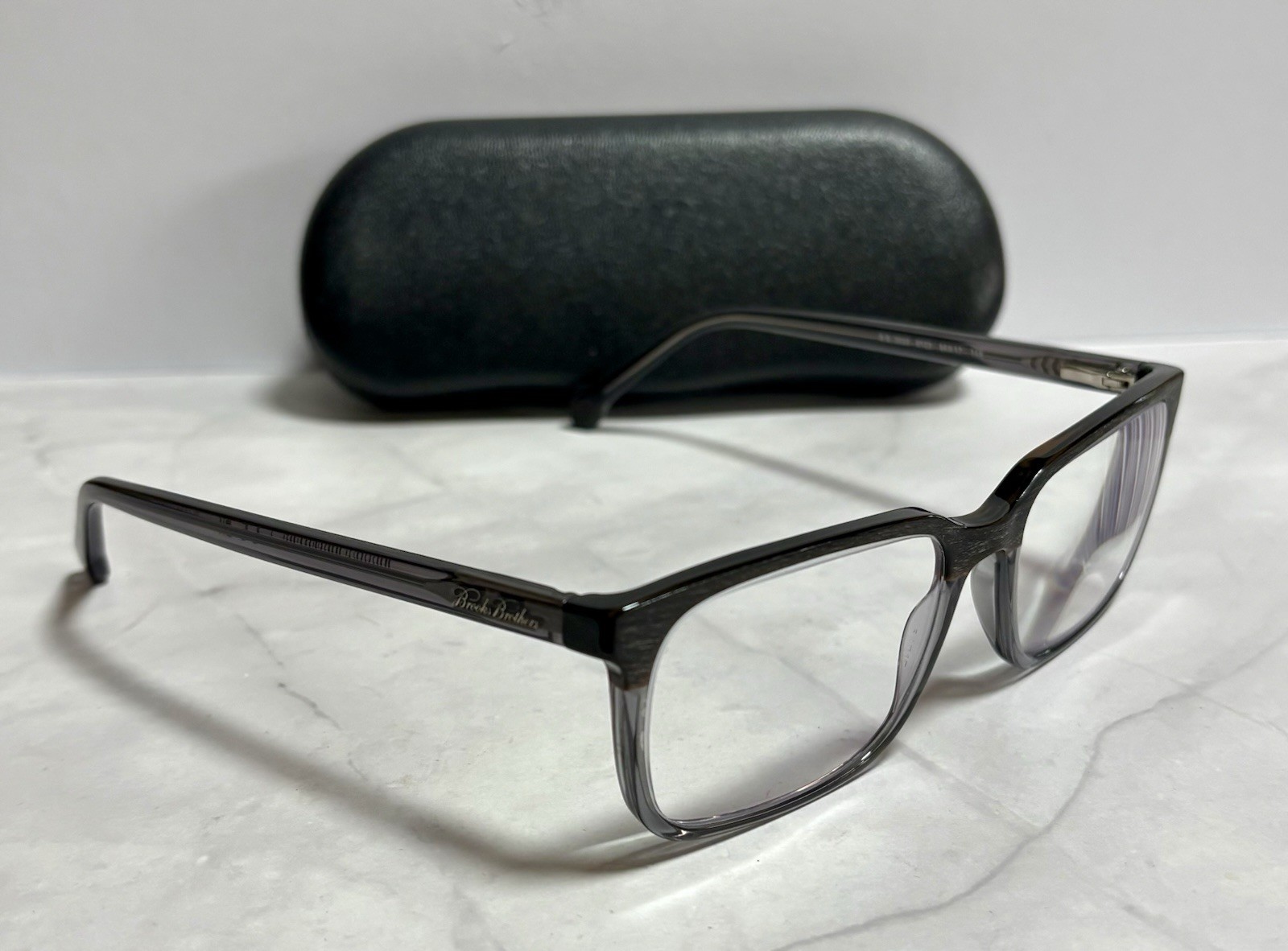 Brooks Brothers B.B. 2033 6123 Grey Wood Eyeglasses 54-17-145 – FRAMES ONLY!