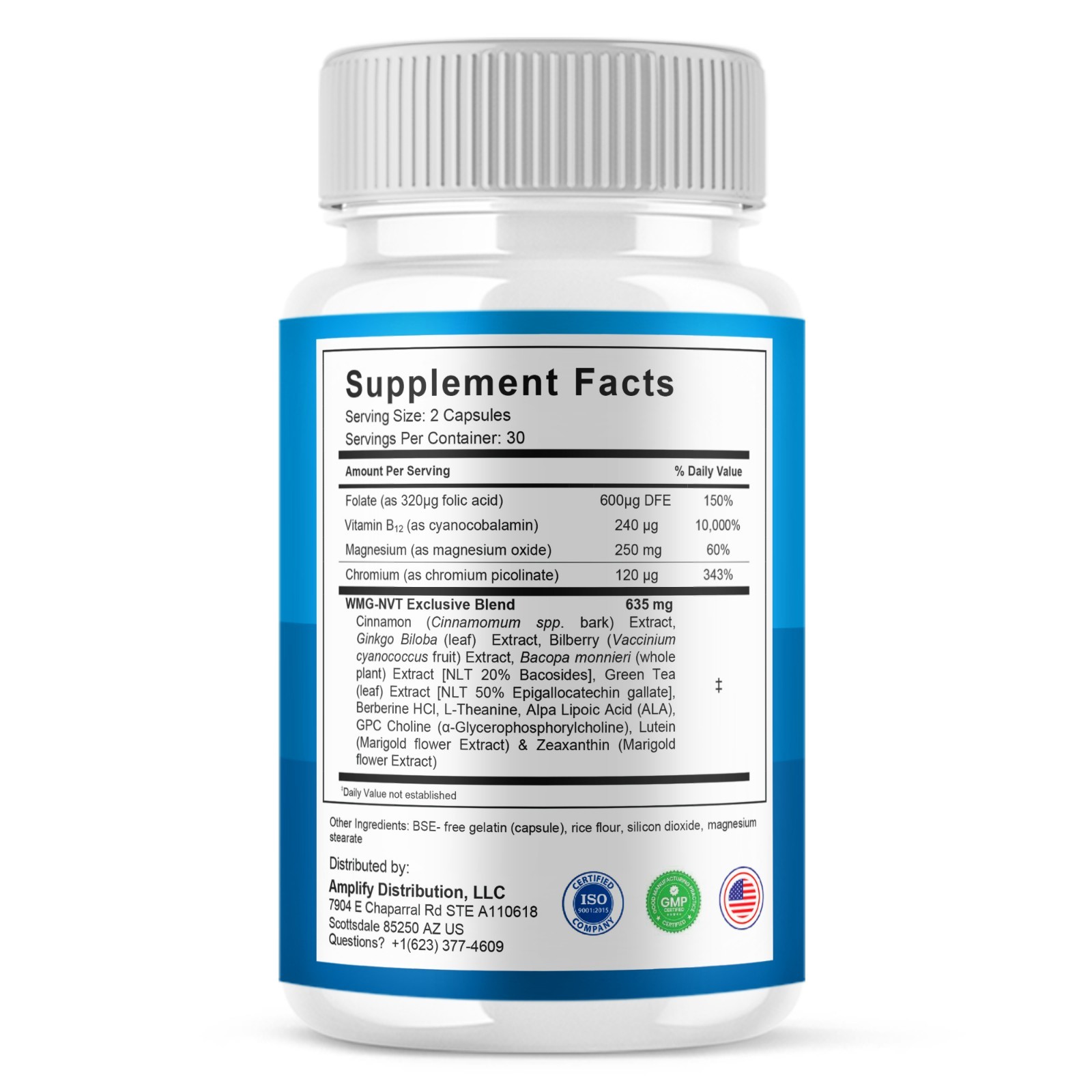 Nerve Ease Advanced Support, NerveEase Health Pills (60 Capsules)