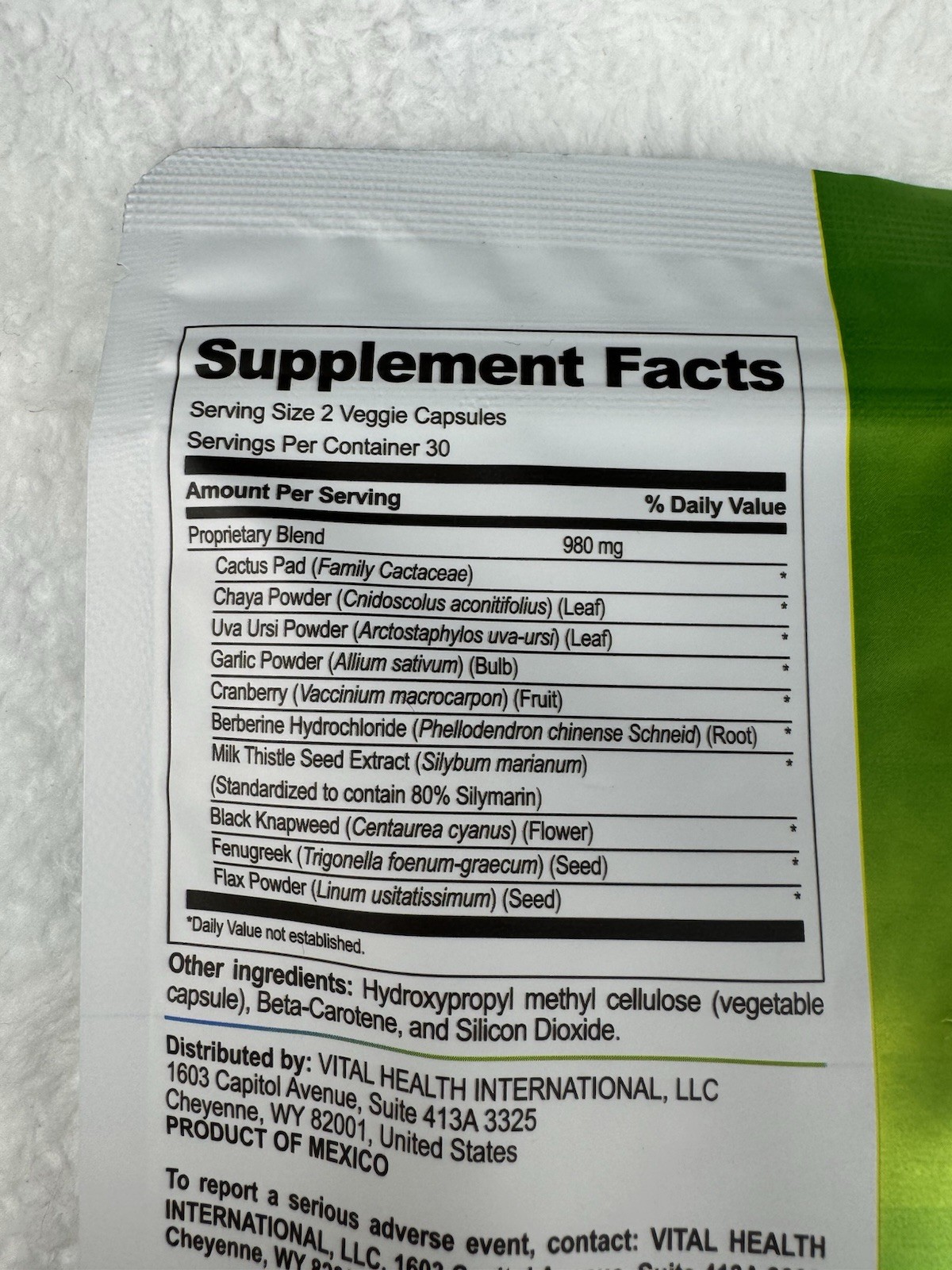 Vital Health S-Balance 60 Capsules Berberine Cranberry Fenugreek Non GMO New