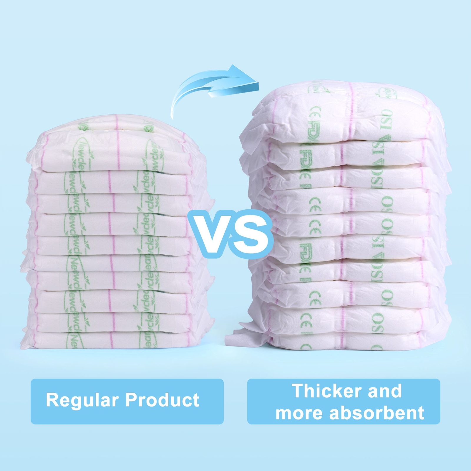 Aimisin Super Absorbency Adult Diaper, Incontinence Diapers with Tabs Men Women