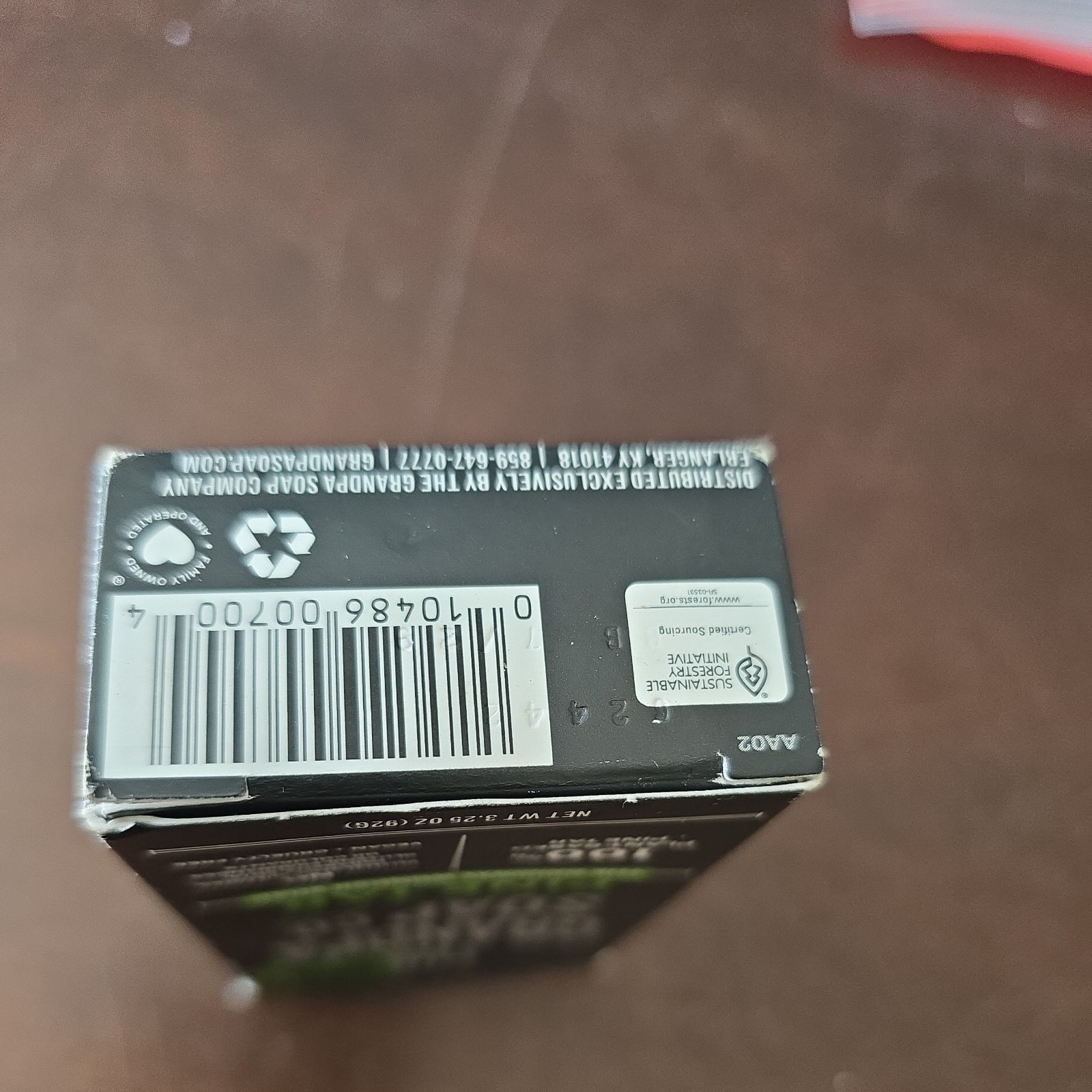 The Grandpa Soap Co. Original Wonder Soap Pine Tar 3.25 Oz. (C059)