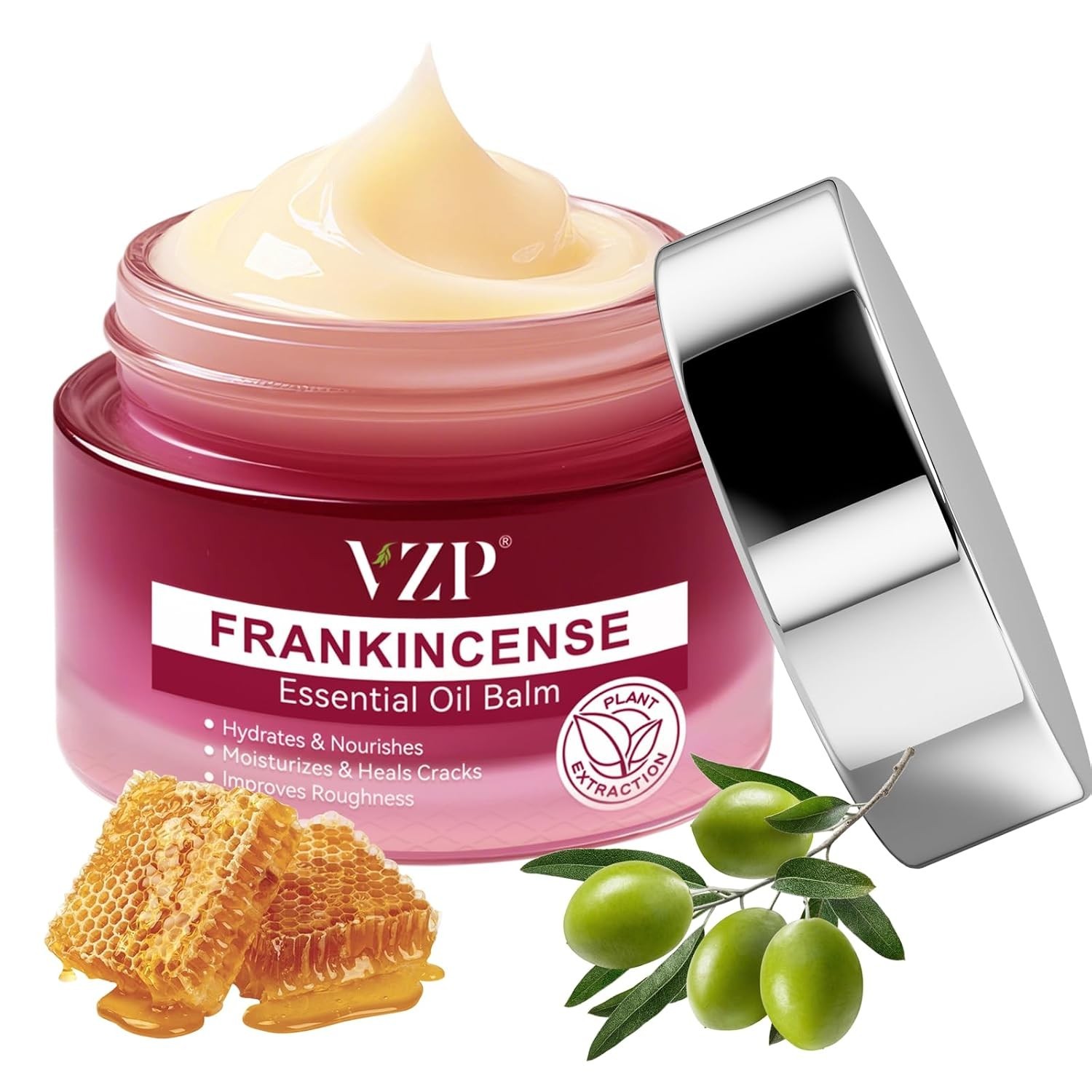 Frankincense Balm 2.1Fl Oz, Deep Moisturizing Frankincense Cream for