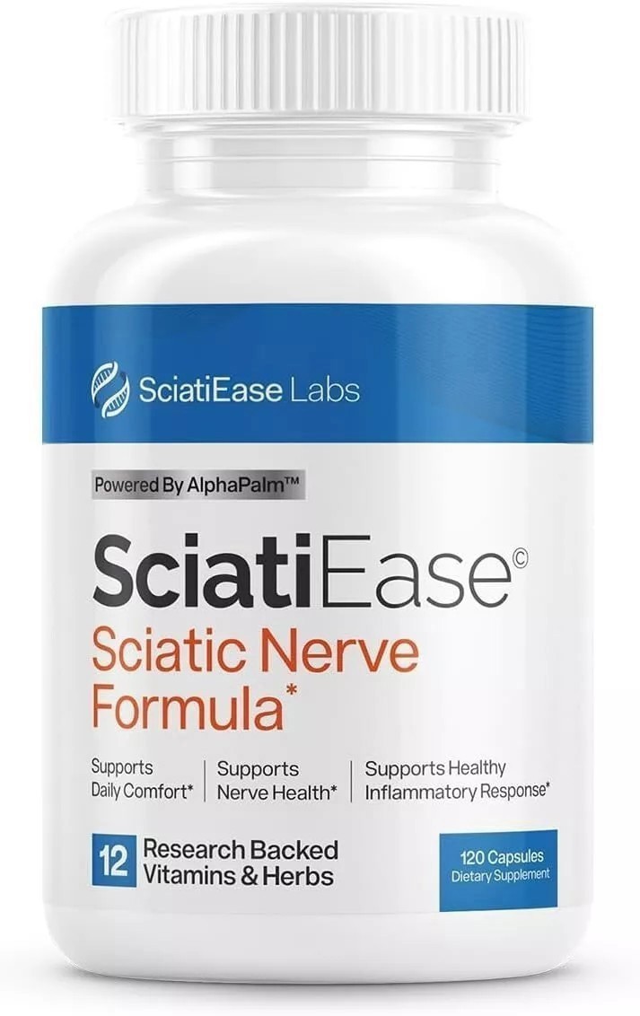 3 PACK SciatiEase Labs Sciati Ease Sciatic Nerve Formula 120 Capsules FAST SHIP+