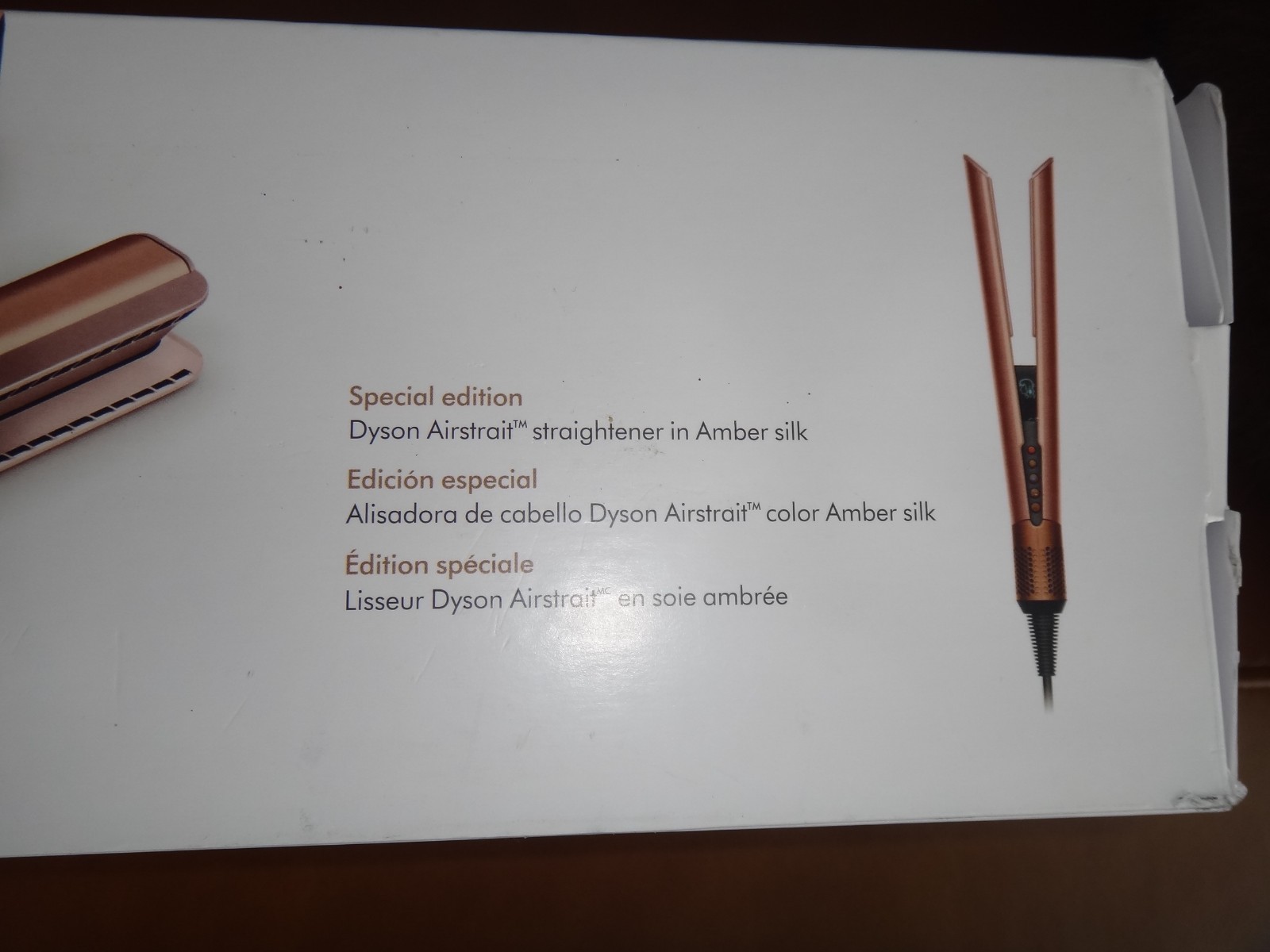 Dyson Airstrait™ dryer and straightener Special Edition Amber Silk