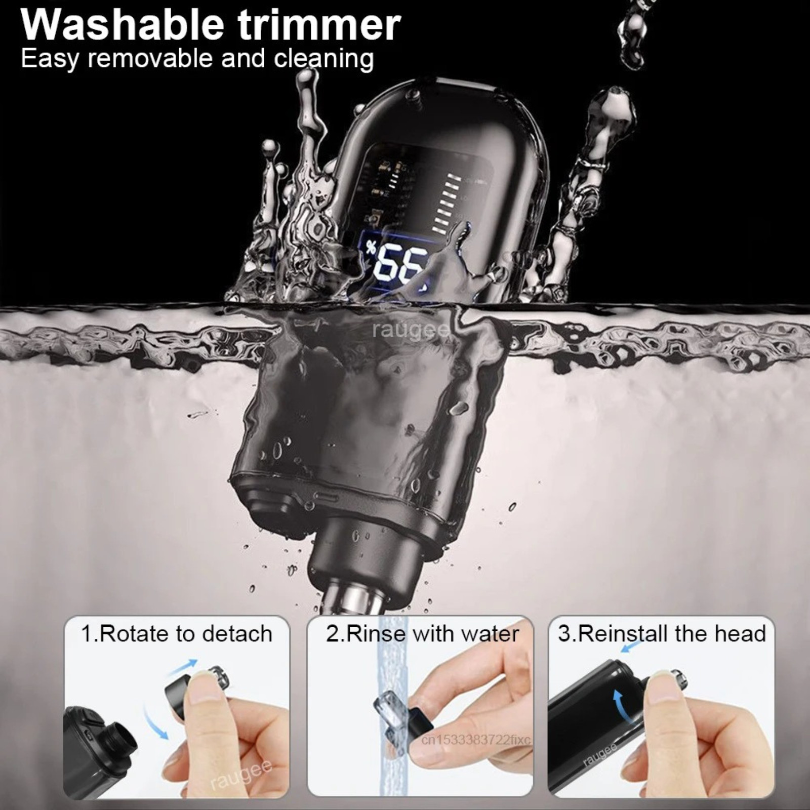 USB Rechargeable Nose Ear Hair Trimmer for Men Portable Clipper Original