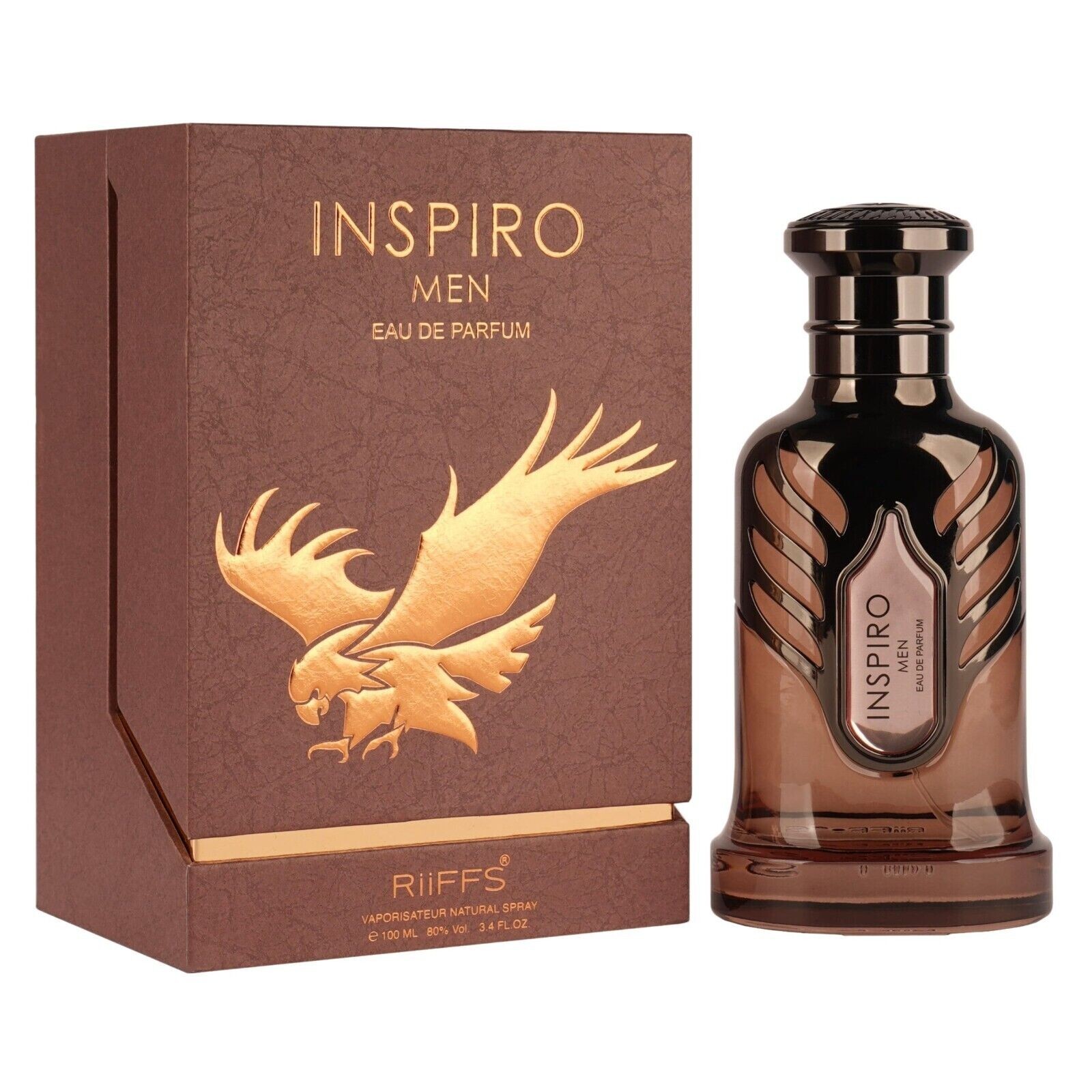 Inspiro by Riiffs Eau De Parfum Spray for Men 3.4 fl oz New Sealed Box