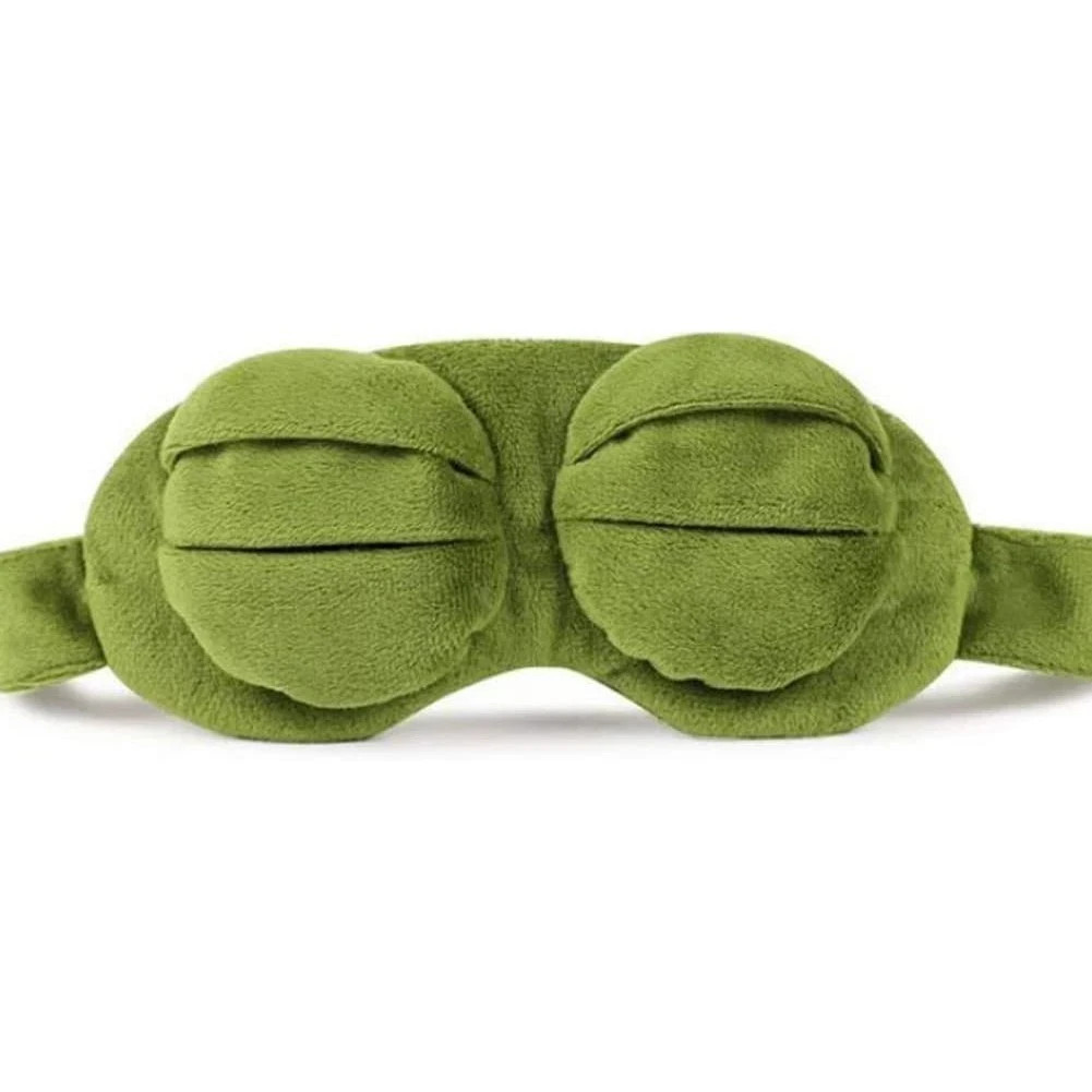 Funny 3D Frog Cute Sleeping Eye Mask Blindfold Travel Sleep Masks Soft Eye Cover