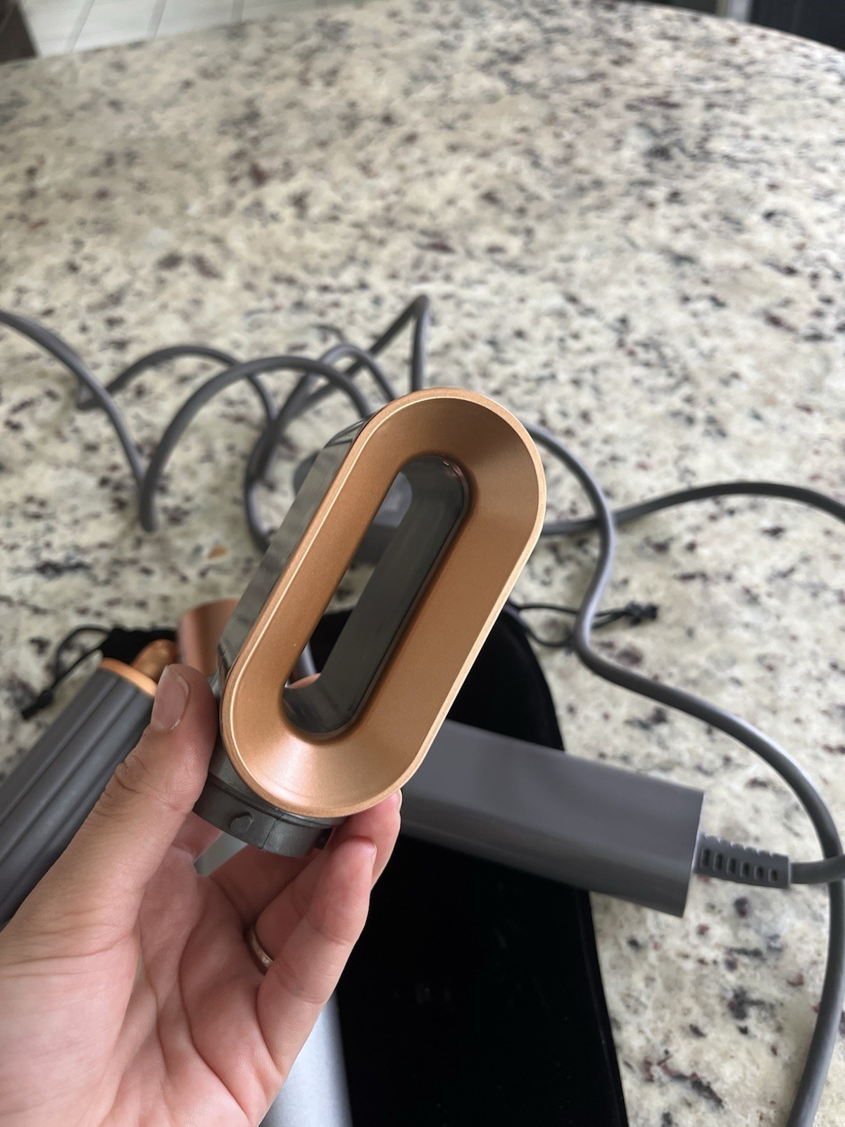 Dyson Supersonic Hair Dryer with Attachments, Electric, Gray/Copper