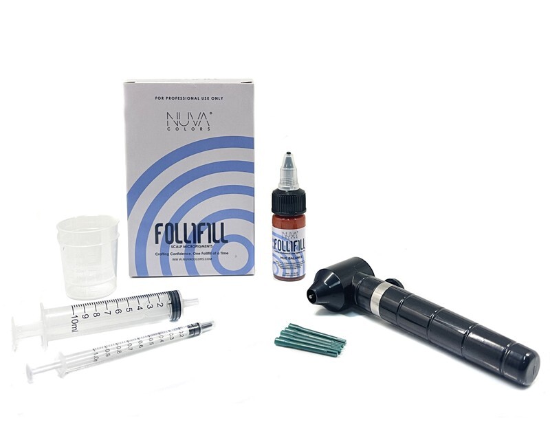 FOLLIFILL SMP Scalp MicroPigments Kits Set (Black) + 20 Cartridge Needles