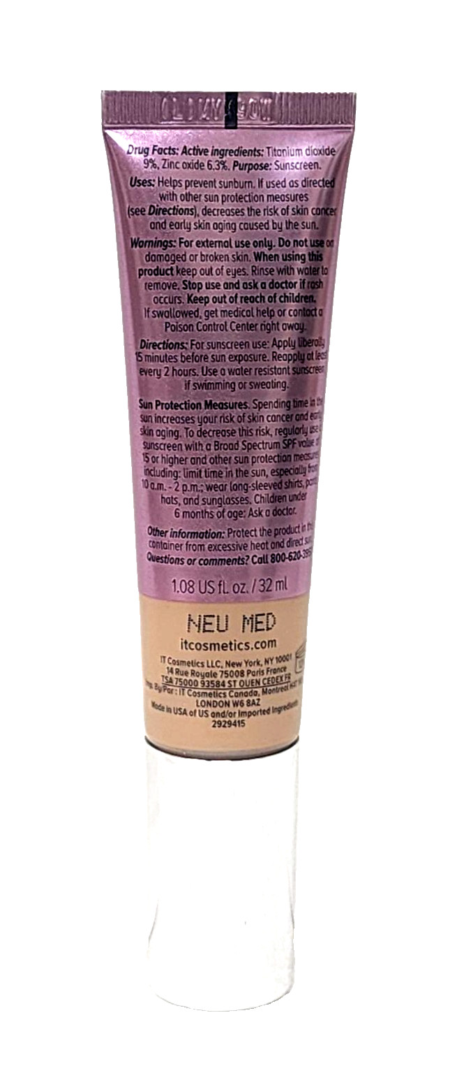 IT COSMETICS CC+ ILLUMINATION 1.08 oz NEUTRAL MEDIUM SPF 50+