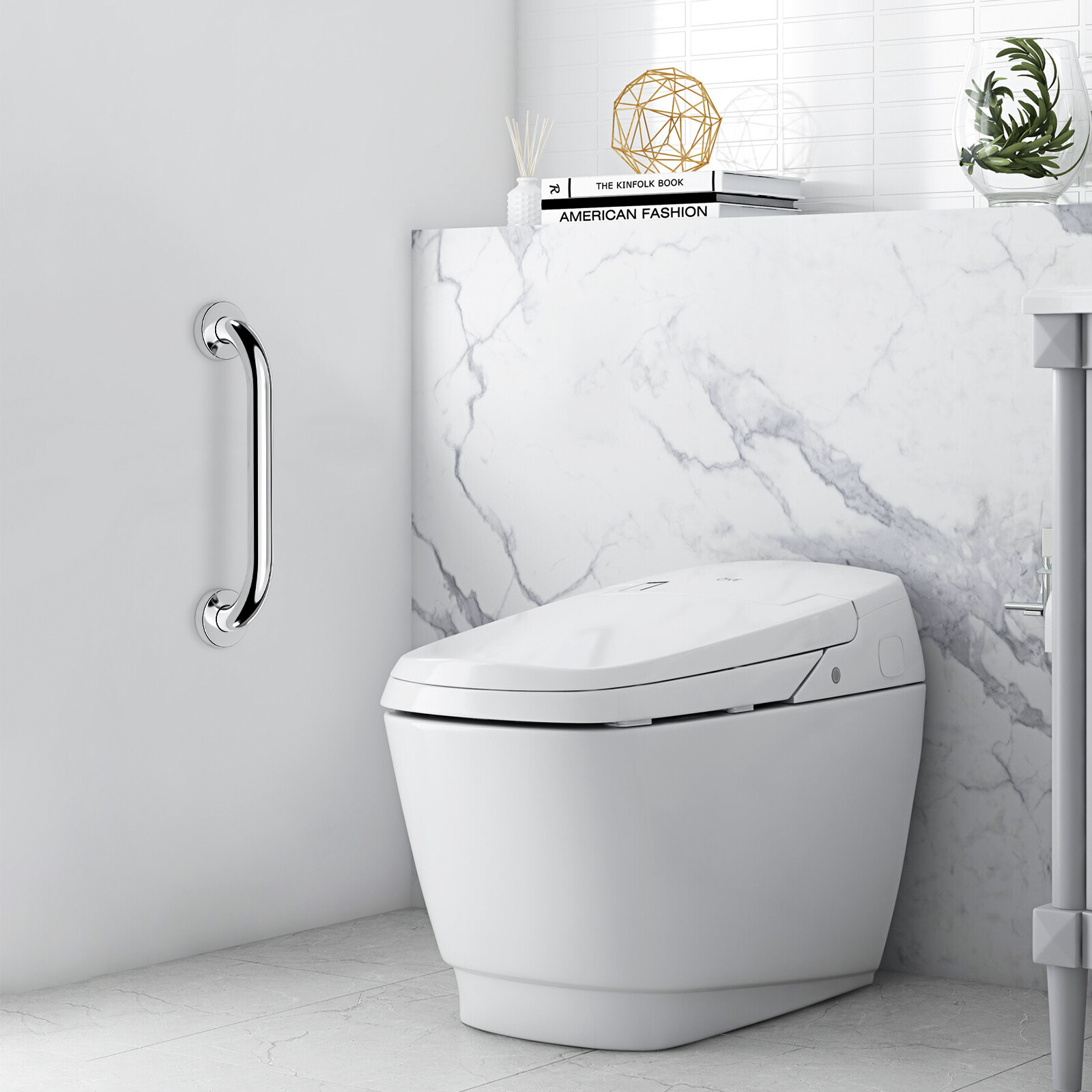 12-25” Stainless Steel Grab Bar Bathroom Safety Handicap Shower Handle SupporT
