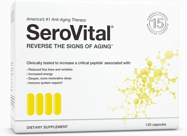 SeroVital Reverse The Signs of Aging Dietary Supplement – 120 Capsules