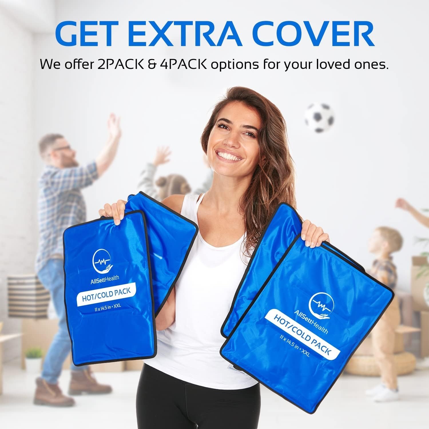 Flexible XL Gel Ice Pack Set – Hot & Cold Compress for Injury Recovery
