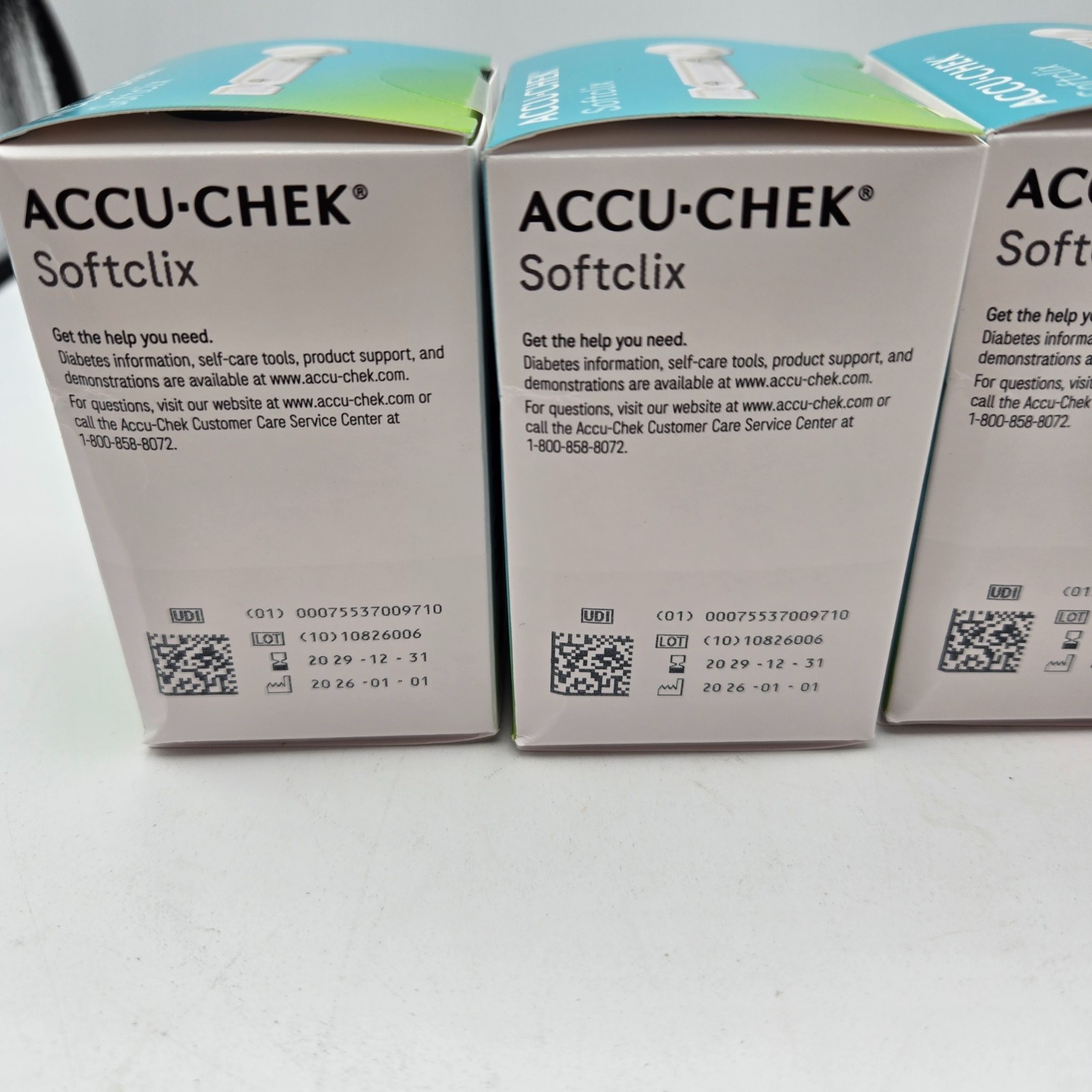 Accu-Chek SoftClix Lancets Lot of 4 Boxes 100 Count Each Exp 12/2029 New