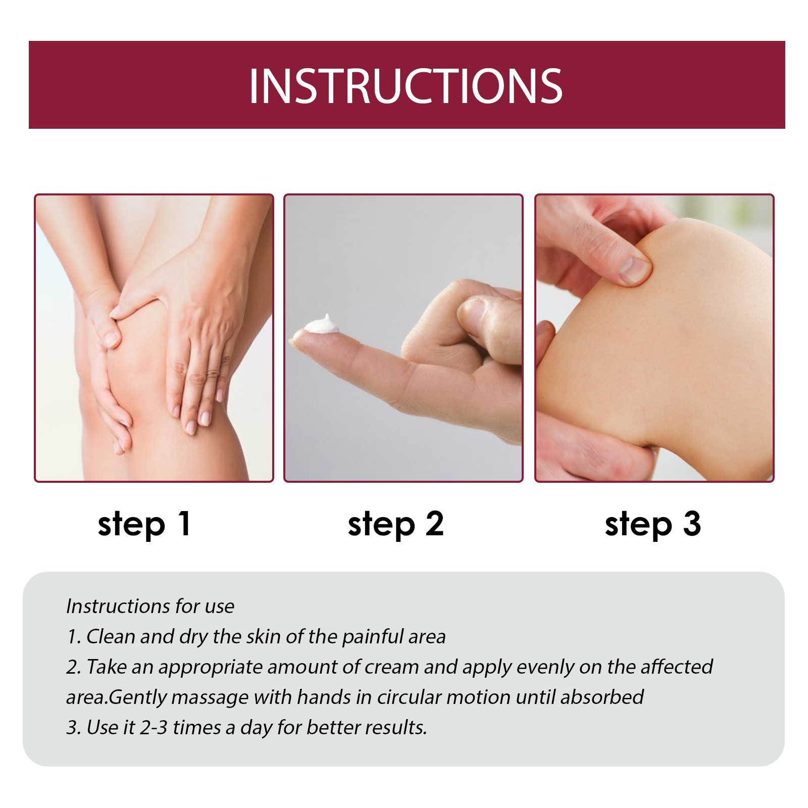 Pain Relief Cream, Relieve Joints Knees Cervical Vertebra Hands And Feet Sorenes