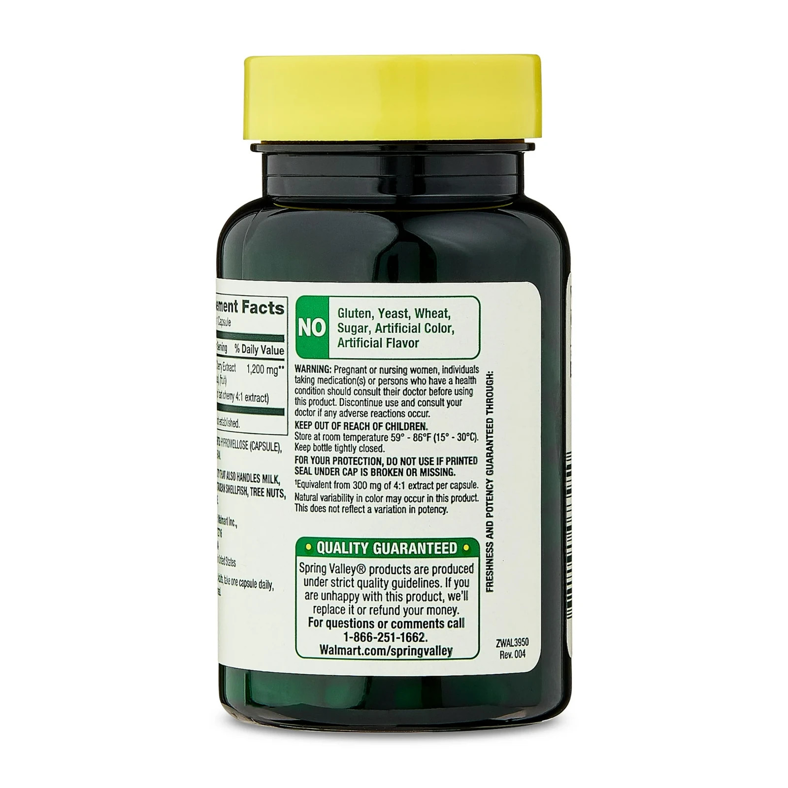Spring Valley Tart Cherry Extract 1200 mg, Antioxidant Support, 90 Capsules