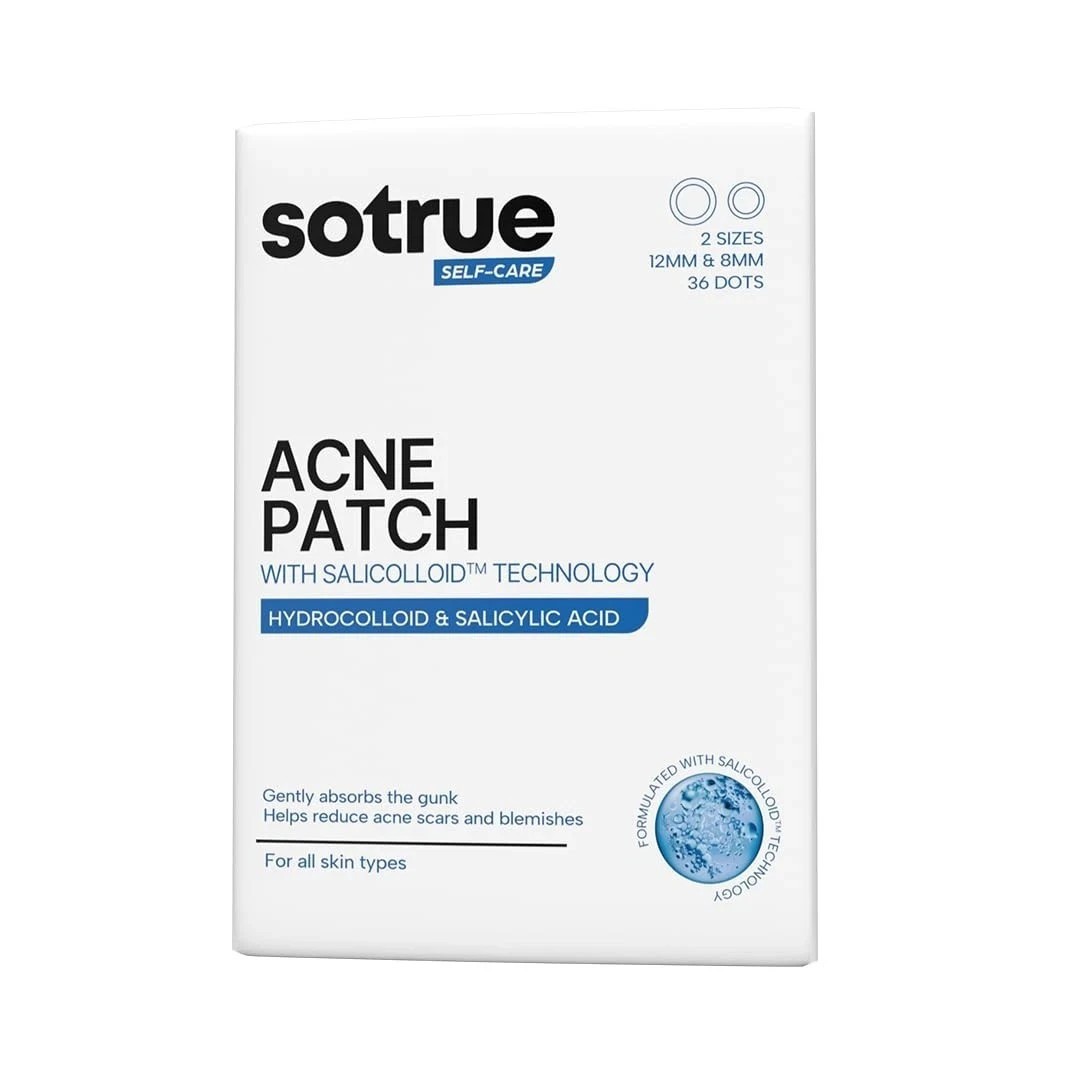 Sotrue Acne Pimple Patches Hydrocolloid For Face Active Acne 36 Waterproof Dots