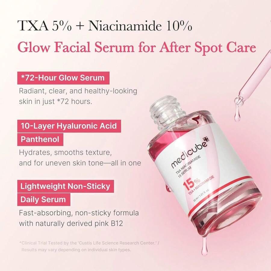 Medicube TXA+Niacinamide 15% Glow Facial Serum For After Spot Care