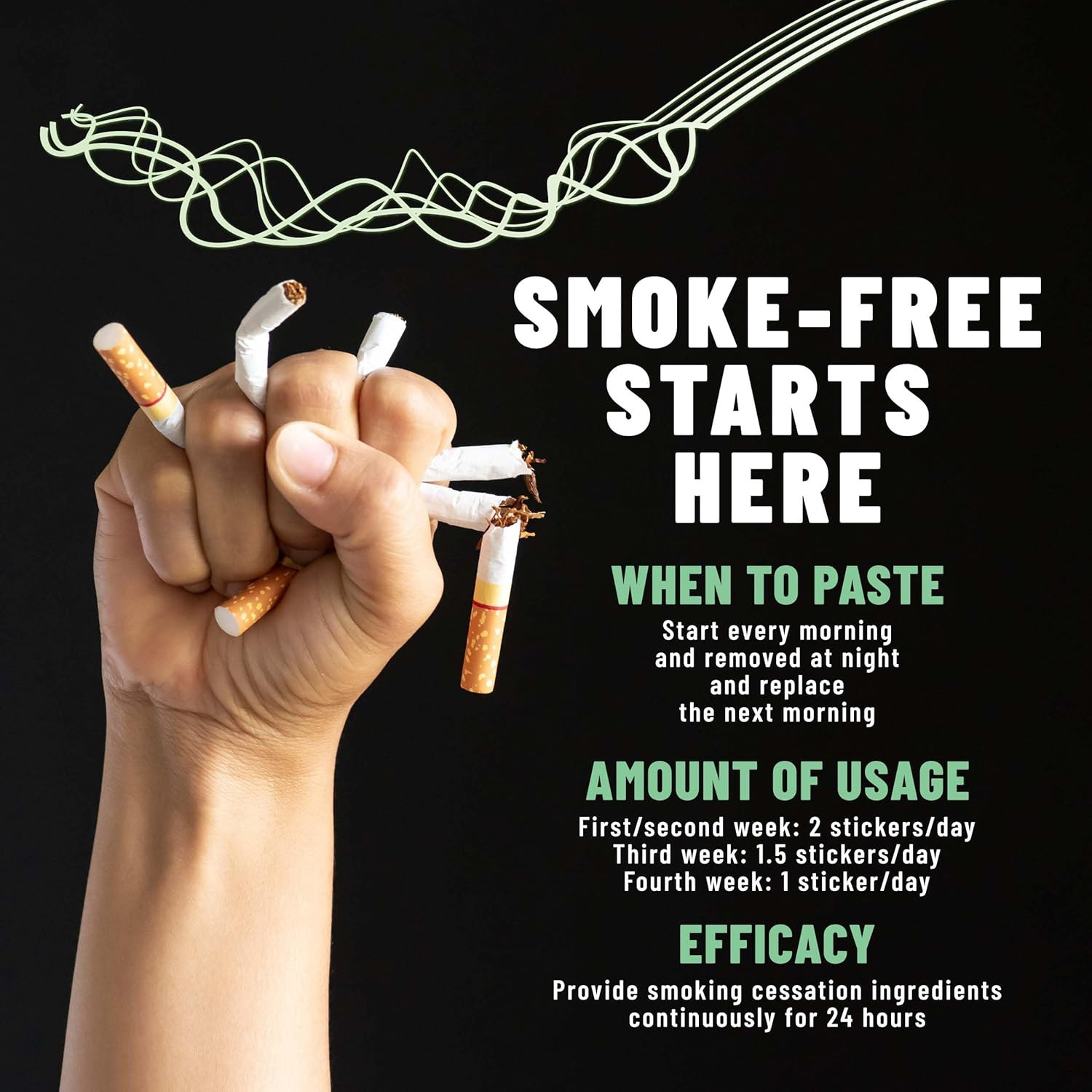 Anti-Smoke Herbal Patches 21 Mg | Quit Smoking Patches to Help Reduce Cravings |
