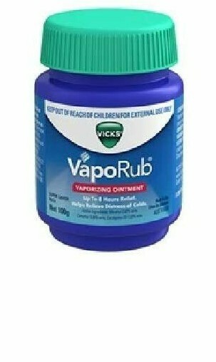 2 Vicks VapoRub Chest Rub Ointment, Relief from Cough Cold, Aches, & Pains (25g)